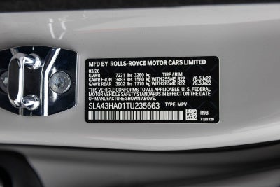 2026 Rolls-Royce Cullinan Insignia Negra