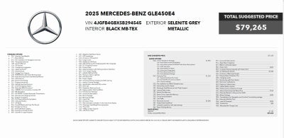 Mercedes-Benz GLE 450e 2025 GLE 450e
