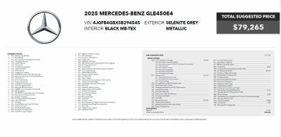 Mercedes-Benz GLE 450e 2025 GLE 450e