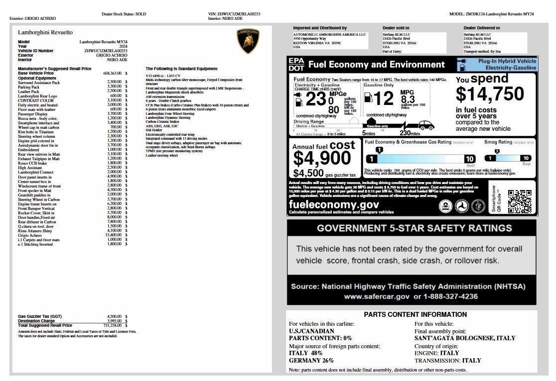 2024 Lamborghini Revuelto Coupé