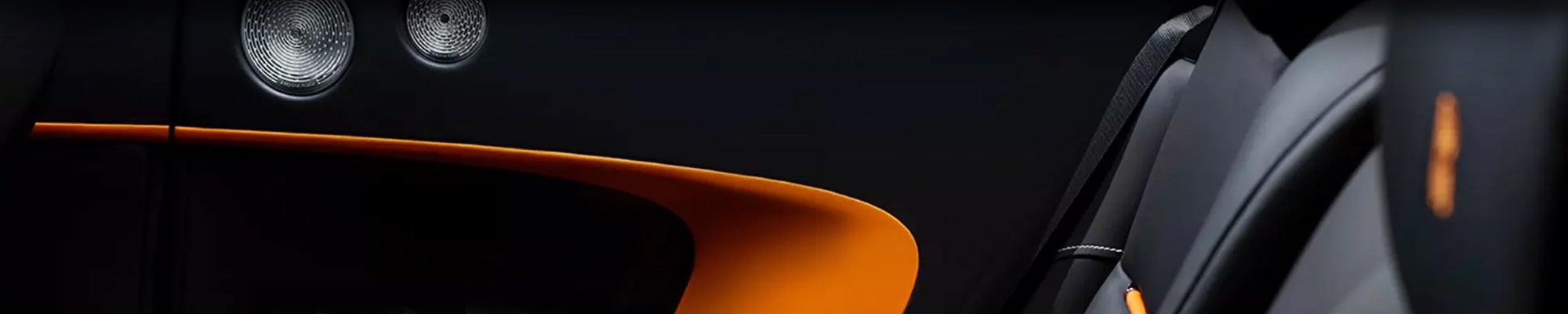 Interior del Rolls-Royce Dawn Naranja Neón